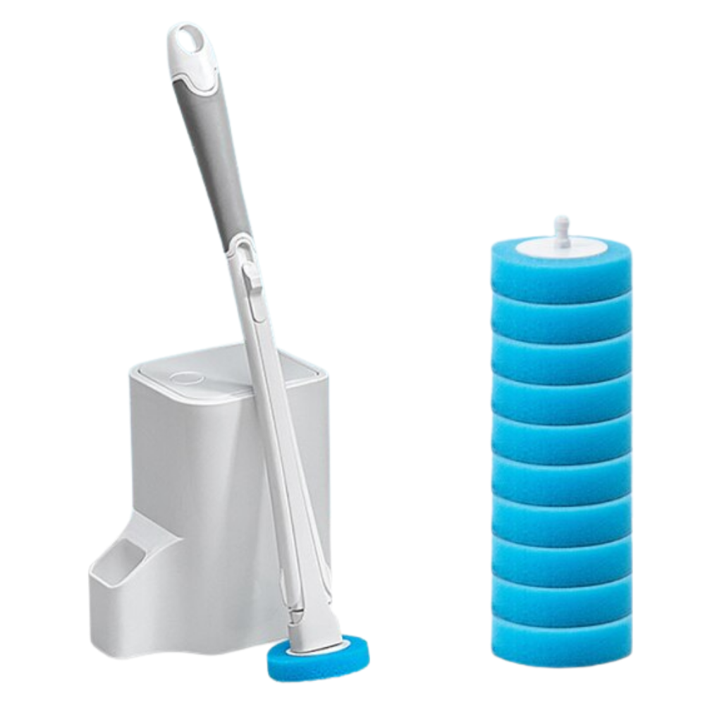 7508364787773, Disposable Toilet Brush Set, , DECO, Disposable brush High-quality build Ergonomic handle Smart design Easy to dispose Easily clean your toilet and avoid smelly odours with this disposable toilet brush. Disposable Brush You've likely had to clean a toilet at one point or another with a toilet brush. If you have, you will be familiar with the irritating or repulsive feeling that comes afterwards when you have to wash the toilet brush to ensure it doesn't begin smelling. Unfortunately, it is di