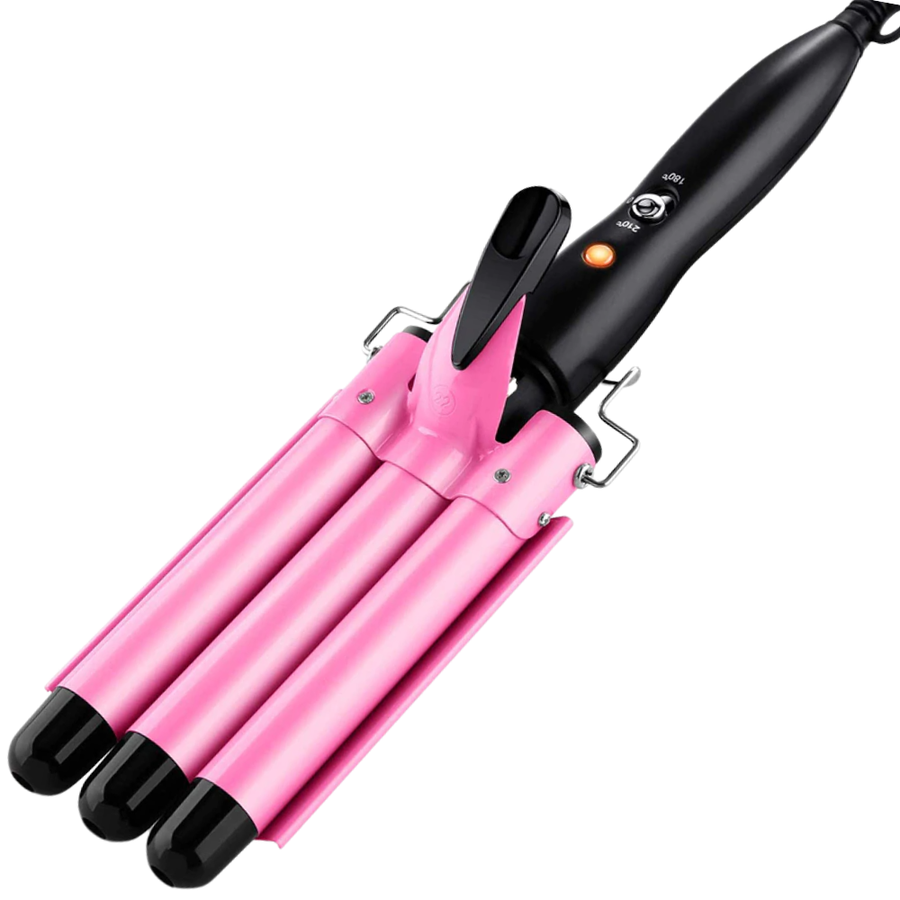 7508399718461, Triple Barrel Ceramic Hair Curler, , SELFCARE, Excellent Curling Results Temperature-resistant Coating Wide Application Quality Build Easy To Use Get excellent curling results while being perfectly protected from scalds and burns with this ceramic hair curler. Excellent Curling Results Do you find that you constantly have to deal with frazzled hair, or do you frequently find that your hair isn't looking as good as you want it to, and combing or brushing it just isn't giving it the kind of shi