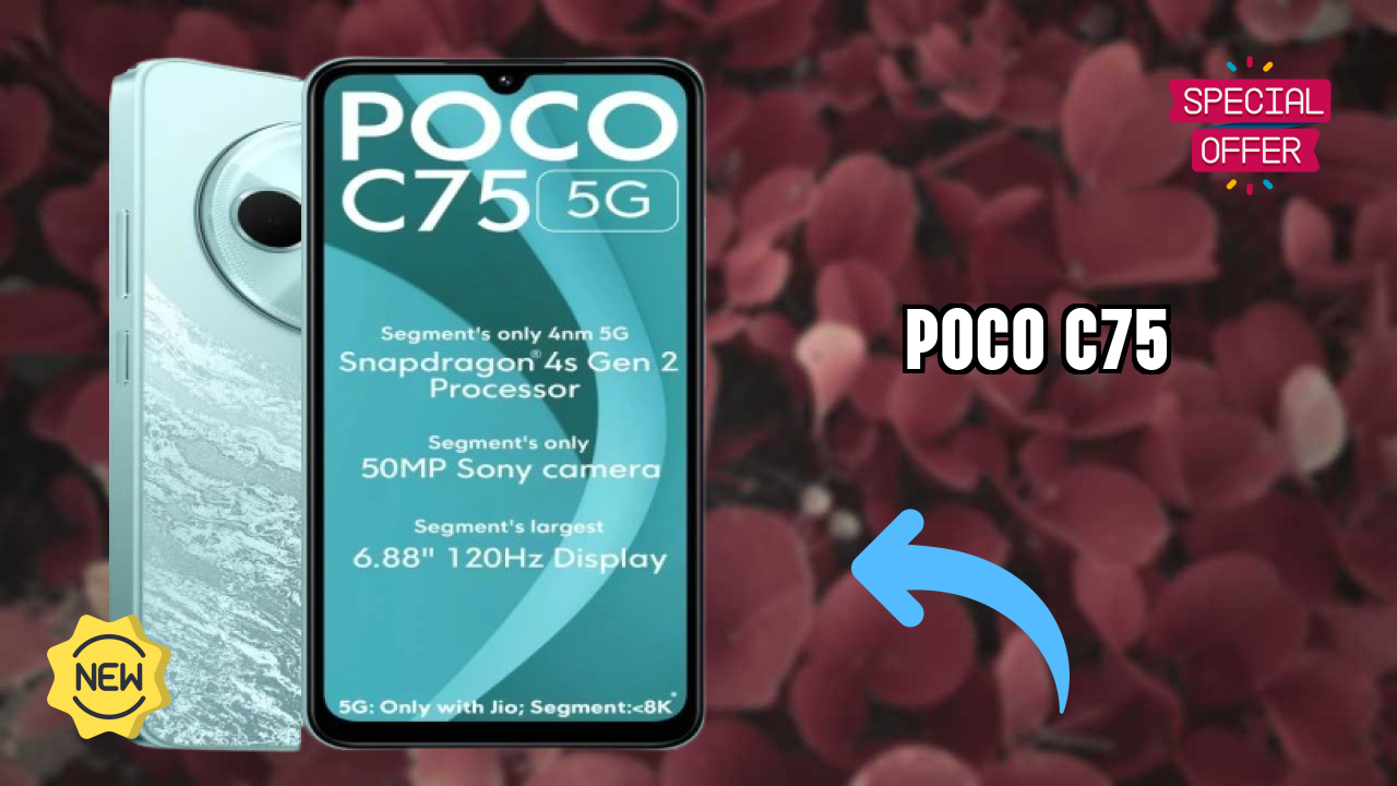 POCO C75 Display Analysis: 6.88 Inches (17.48 Cm) Screen Quality