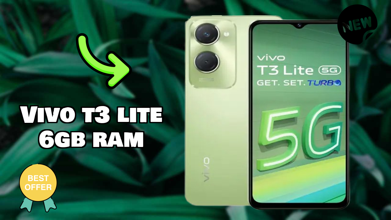 Vivo T3 Lite 6GB RAM Performance: 6 GB RAM Handles Heavy Tasks
